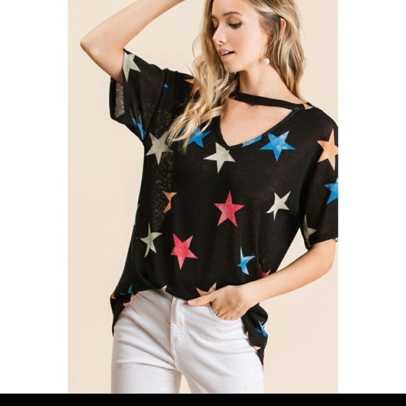 Multicolored Star Knit Top - Picture 6 of 6